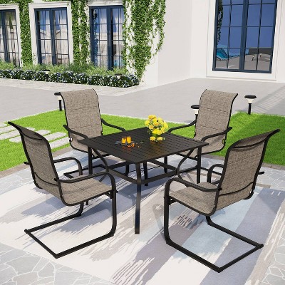 Patio Set With Steel Table With 1.57