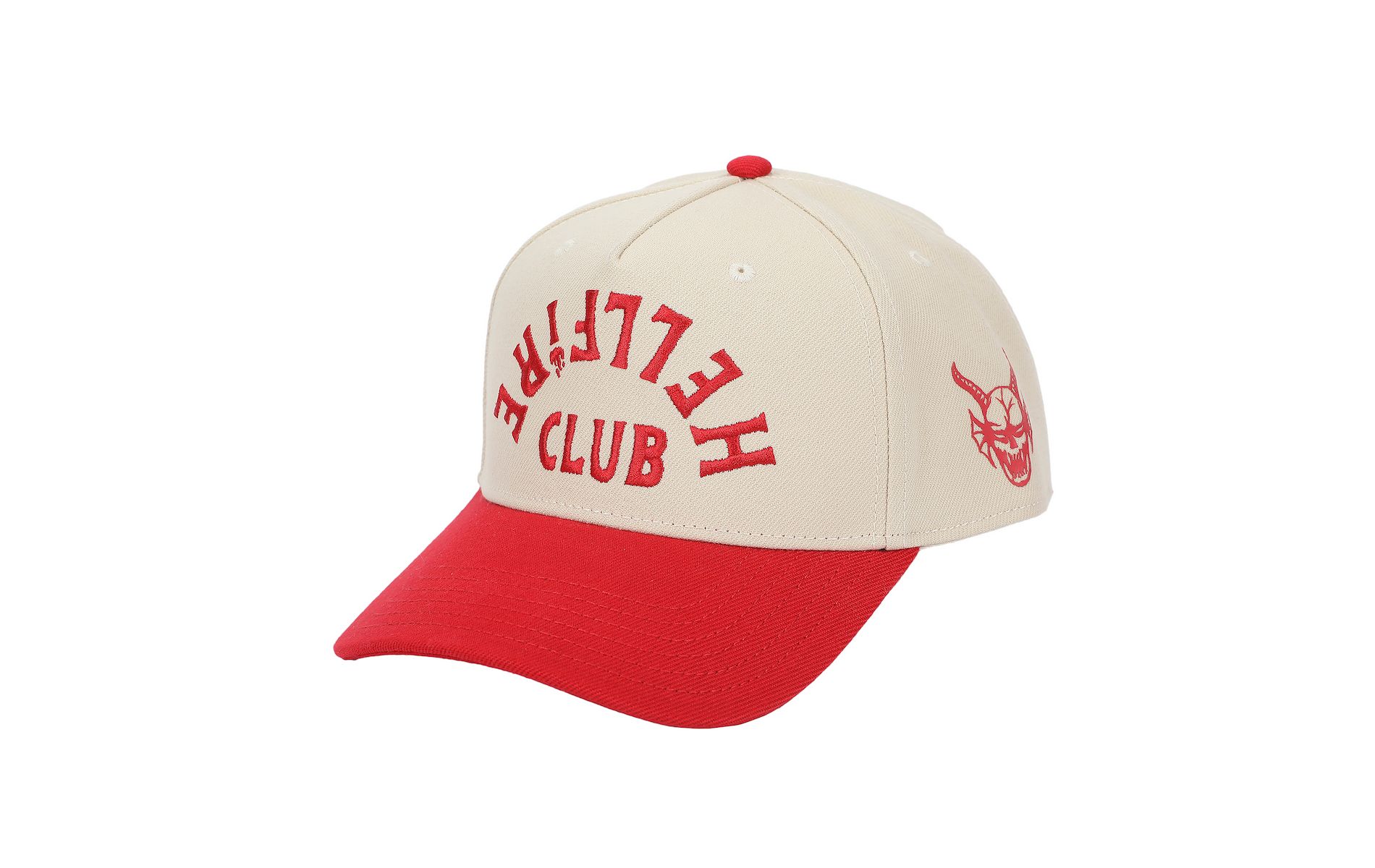 Stranger Things Hellfire Club White Polywool A-Frame Baseball Hat