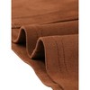 INSPIRE CHIC Women's High Waist Faux Suede Knee Length A-Line Skirts - 4 of 4