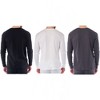 Alpine Swiss Mens Thermal Long Sleeve Top Underwear Crew Neck Shirt Waffle Knit Henley Base Layer - 3 of 4