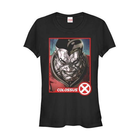 Juniors Womens Marvel X-Men Colossus Card T-Shirt - image 1 of 3