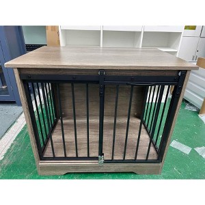 Coucheta dog Crate Furniture – Heavy Duty Indoor Kennel with/ 2 Doors, Wooden Pet Cage End Table, Anti-Chew/Anti-Escape - 1 of 1