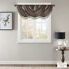 Faux Silk Waterfall Embellished Valance Pewter 38x46in - 2 of 4