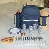 Picnic at Ascot Four Person Picnic Backpack with Soft Sided Cooler &  Blanket - 4 of 4