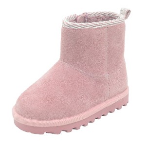 BEARPAW Toddler Jessica Suede Booties with Faux-Fur Lining - 1 of 4