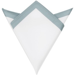 INSPIRE CHIC Men's Lightweight Solid Color Polyester Pocket Square - 1 of 4