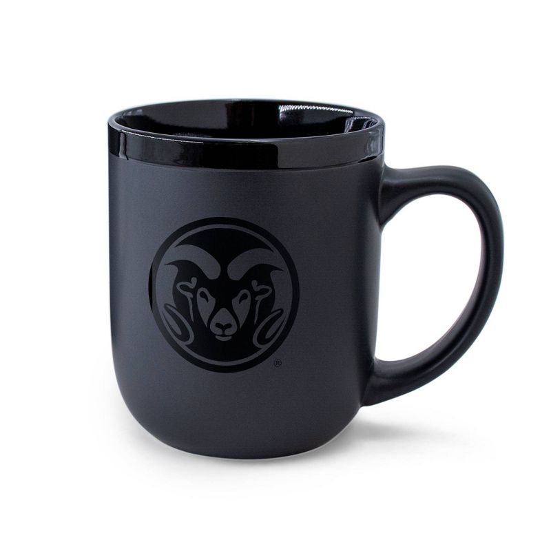 NCAA Colorado State Rams 12oz Ceramic Coffee Mug - Black, 1 of 4