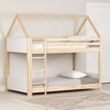 Sweedi House Kids' Bunk Beds White/Natural - South Shore: Twin Over Twin, Wood Frame, Unupholstered, Ages 0-9 - 2 of 4