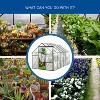 KTMBDW 6x6/8/10/12 FT Greenhouse for Outdoors, Polycarbonate Greenhouse with Roof Vent, Aluminum Large Walk-in Greenhouse for Outside Garden Backyard - 4 of 4