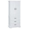 Elegant Heights Triple-tier Cabinet with Dual Doors & Three Drawers - 3 of 4