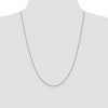 Black Bow Jewelry 1mm, 14k White Gold, Twisted Box Chain Necklace - 2 of 4