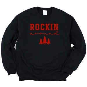 Simply Sage Market Women's Graphic Sweatshirt Rockin' Christmas Tree - 1 of 3
