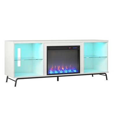 Hannaford Fireplace TV Stand For TVs Up To 70" White - Room & Joy