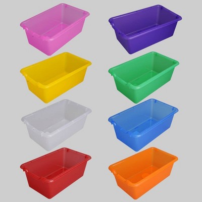 Colorful Plastic Bins Target, Colored Storage Bins With Lids