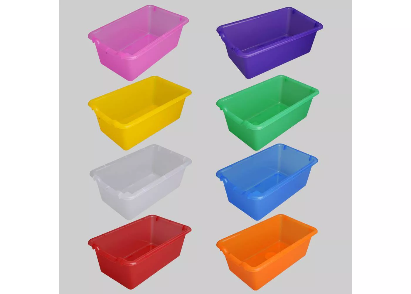 8ct Transparent Plastic Bins - Bullseye's Playground™ - image 1 of 9