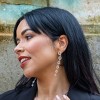 Lucy Quartermaine Art Deco Halo Drop Earrings - 3 of 4