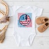 The Juniper Shop SmileyWorld Patriotic Checkered Lightning Baby Short Sleeve Bodysuit - 3 of 4