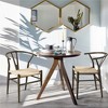 Yaheetech Modern Metal Weave Armchair Frame Dining Chair, Set of 2, for Living Room - 2 of 4