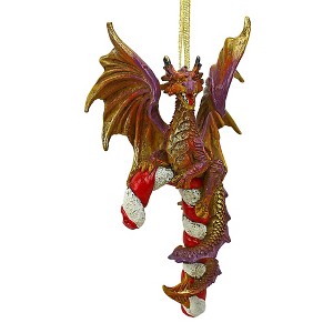 Design Toscano Cane and Abel the Dragon 2017 Holiday Ornament - 1 of 4