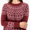 Old Ranch Brands Women's Sylva Nordic Sweater - Zinfandel, Size X Large - 3 of 4