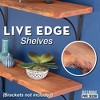 RESTORE Sunset Cedar 24 in. Live Edge Wood Shelf (Wood Only) by Pipe Decor - 3 of 4