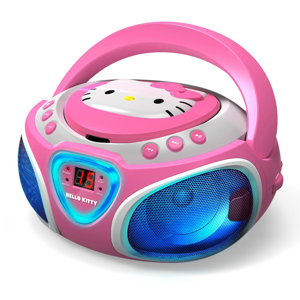 UPC 077283012563 product image for Hello Kitty CD Boombox with AM/FM Stereo Radio and LED Light Show (KT2025) -  | upcitemdb.com