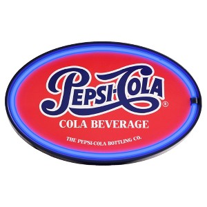 American Art Decor 16 Inch Pepsi Cola Vintage LED Oval Neon