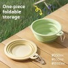 Pet Travel Bowl, 350ml Macaron Style Portable Foldable Dog Cat Bowl for Food Water, Lightweight Space-Saving Feeding Dish for Outdoor Walking Hiking - 3 of 4