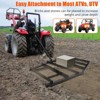 WhizMax Wide Drag Harrow, Steel Driveway Drag with Pin Hitch, Tow Behind Landscape Leveling Rake 50lbs Max Heavy-Duty Lawn Leveling Tools - 4 of 4