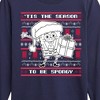 Boys' - SpongeBob SquarePants - Spongebob Xmas Sweater Long Sleeve Graphic T-Shirt - 2 of 4