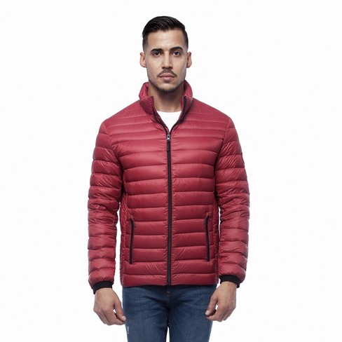 Red puffer hot sale jacket target