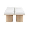 Meridian Furniture,Pavilion Boucle Fabric Bench - 3 of 4