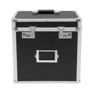 YIYIBYUS Locking File Organizer Box - 13.8*10*13.4inch Large, for Filing Letters & Documents, Black - 1 of 4