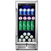 Velivi 15'' Freestanding, Beverage Refrigerator and Beer Fridge 127 Cans Beverage Cooler - 2 of 4