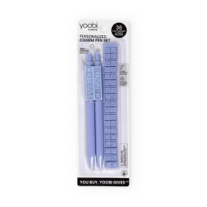 Yoobi Evolve Ballpoint Pen 2pk Retractable Ice Blue Customizable Set - 1 of 4