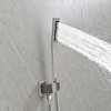 SEVOBAL Shower Faucets, Square Rain Shower Head with Handheld Showerhead and 59-Inch Hose for Modern Bathroom, Silver, 17.3"*14.2"*7.1" - 4 of 4