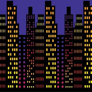 Beistle 4' x 30' Cityscape Backdrop 52122 - 1 of 1