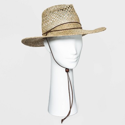 Women's Curled Brim Woven Seagrass Hat - Universal Thread™ - Natural