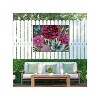 Cottage Garden West of The Wind Bold Beauties Teal, Pink, Green 40 x 30 Inch Waterproof Gallery Wrapped Canvas, Outdoor Garden, Yard, Patio All - 2 of 2