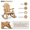 Karl Home | 38 in. Solid Wood High Back Outdoor Rocking Chair - 4 of 4