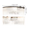 Unique Bargains Women's Rhinestone Bow Tie Hair Insert Comb Black 1 Pc - 2 of 3