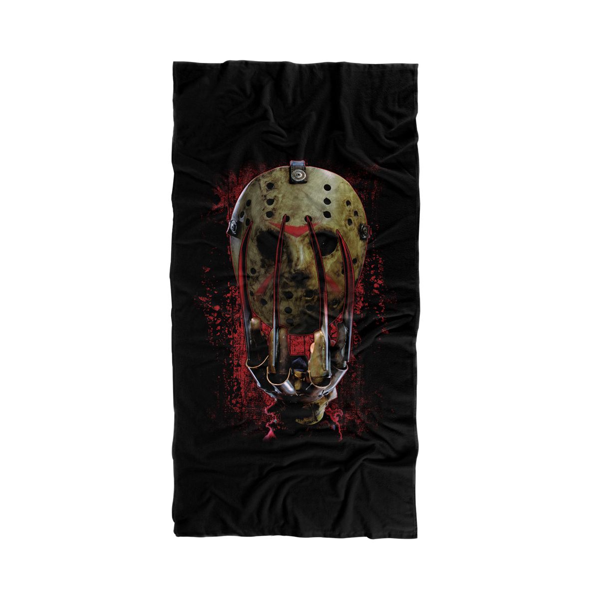 Freddy Vs Jason Mask And Claws 30" x 60" Beach Towel