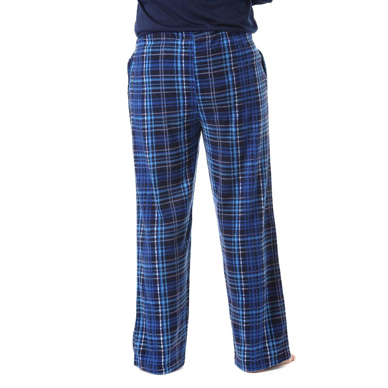 #followme Men's Microfleece Pajamas - Plaid Pajama Pants for Men - Lounge & Sleep PJ Bottoms, 3 of 4