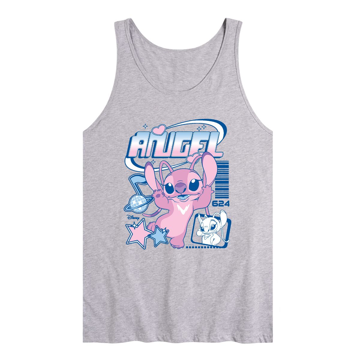Men's - Lilo & Stitch - Angel Y2k Graphic Tank Top