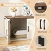 Large Double Room Cat House Cabinet, Hidden Litter Box Furniture - 3 of 4