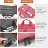 Laptop Sleeve Bag, Slim Computer Handbag Case for Women, Pink - 3 of 4