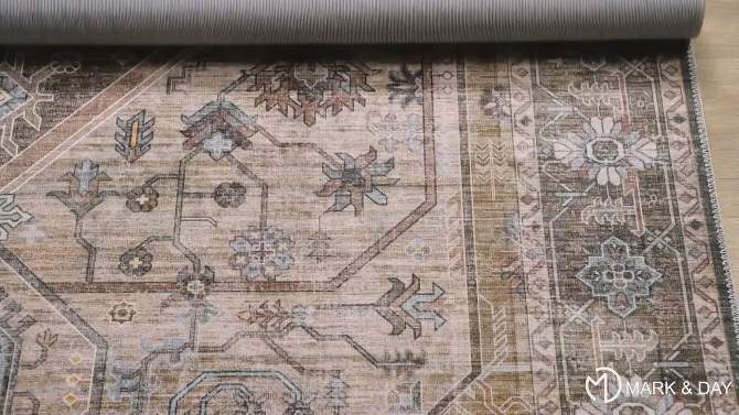 Mark & Day Washta Washable Woven Indoor Area Rugs, 2 of 11, play video
