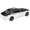 BMW i7 xDrive60 Dravit Alpine White and Black Sapphire Limited Edition 1/64 Diecast Model Car by Mini GT - 4 of 4