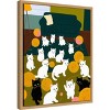 Amanti Art Cats a Wool by Uma Gokhale Framed Canvas Wall Art - 2 of 4