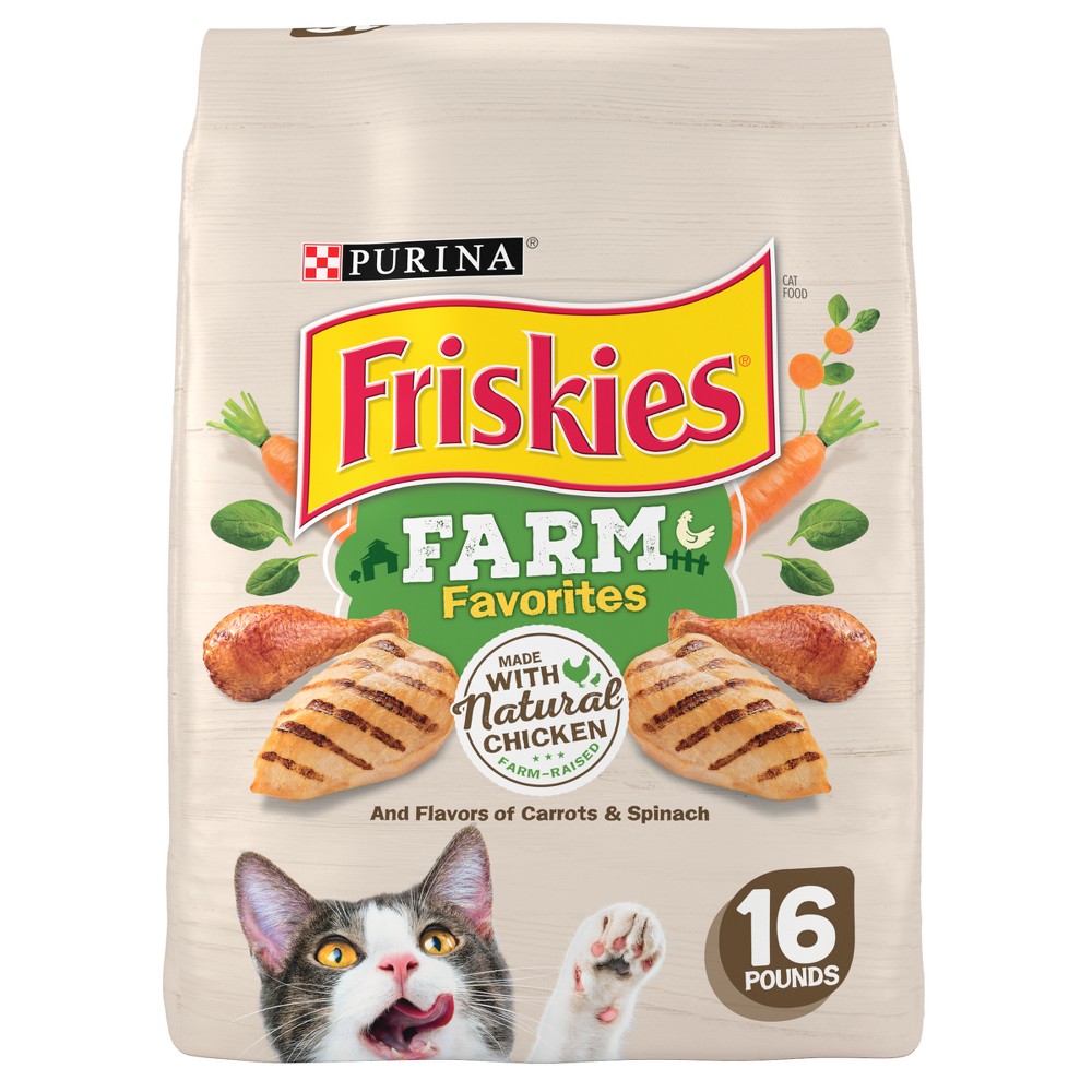 Photos - Cat Food Friskies Purina  Farm Favorites with Natural Chicken & Flavors of Carrots&S 